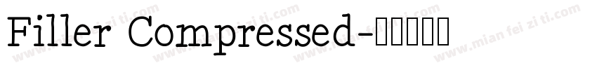 Filler Compressed字体转换